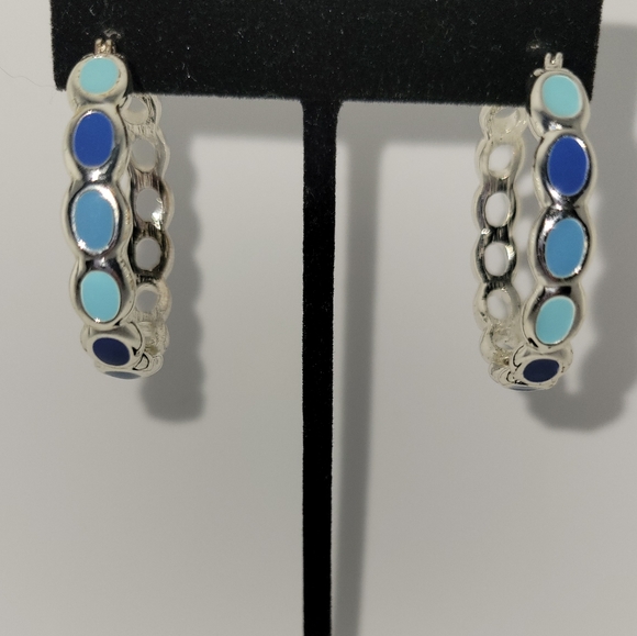 Shades of Blue Necklace and Earrings Set - Picture 2 of 5